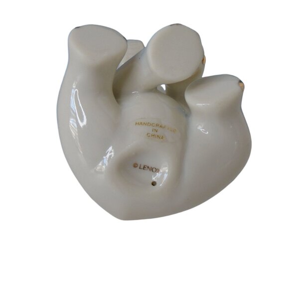 Lenox Small Baby Elephant Porcelain Figurine 24kt Gold Trimmed 2.75 Inches Tall - Picture 9 of 9